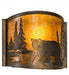 Meyda Tiffany - 174065 - One Light Wall Sconce - Northwoods Lone Bear - Antique Copper