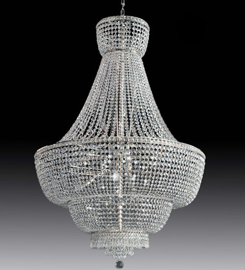 Meyda Tiffany - 174419 - Eight Light Chandelier - Whispering Pines - Chrome,Crystal