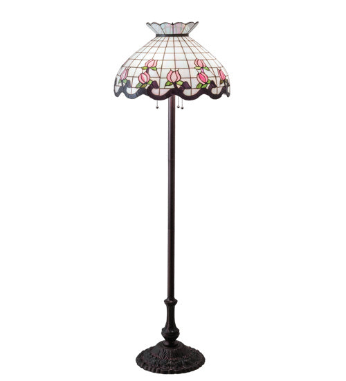 Meyda Tiffany - 190368 - Three Light Floor Lamp - Roseborder