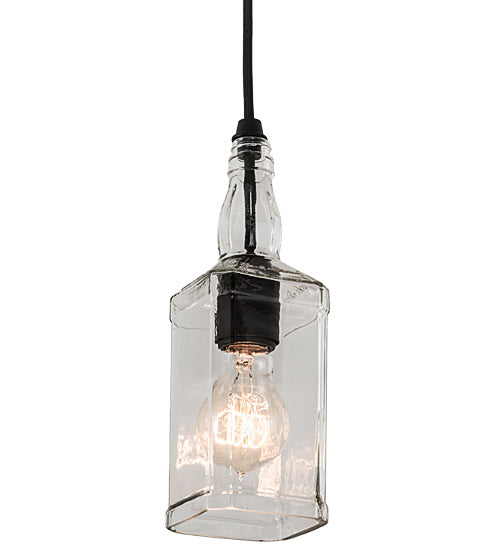 Meyda Tiffany - 193436 - One Light Mini Pendant - Whiskey Bottle - Wrought Iron