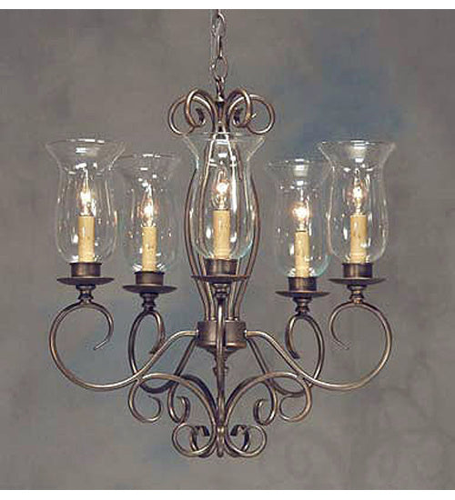 Meyda Tiffany - 200630 - Five Light Chandelier - Calista - Wrought Iron