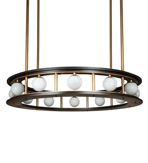 Meyda Tiffany - 211593 - LED Pendant - Reginald - Weathered Brass