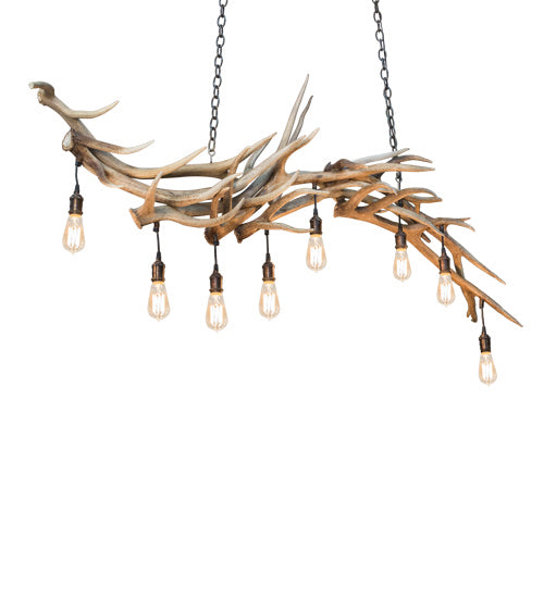Meyda Tiffany - 212262 - Eight Light Chandelier - Antlers - Antique Copper