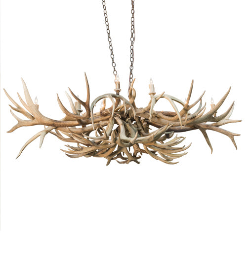 Meyda Tiffany - 212270 - Ten Light Chandelier - Antlers - Antique Copper