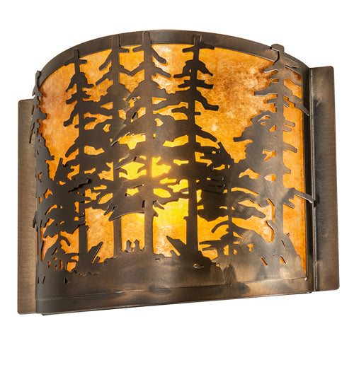 Meyda Tiffany - 214575 - One Light Wall Sconce - Tall Pines - Antique Copper