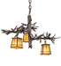 Meyda Tiffany - 215312 - Three Light Chandelier - Pine Branch - Cafe-Noir