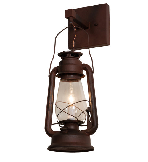 Meyda Tiffany - 215766 - One Light Wall Sconce - Miner`S Lantern - Rust