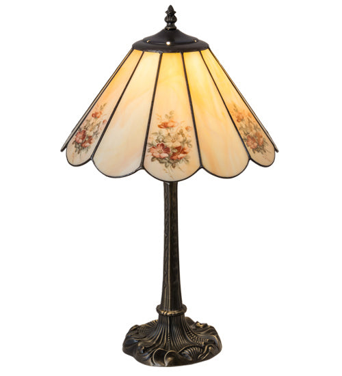 Meyda Tiffany - 218834 - One Light Table Lamp - Pansies