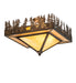 Meyda Tiffany - 219381 - Two Light Flushmount - Pine Lake - Antique Copper