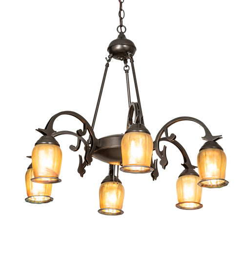 Meyda Tiffany - 219621 - Six Light Chandelier - Revival - Oil Rubbed Bronze