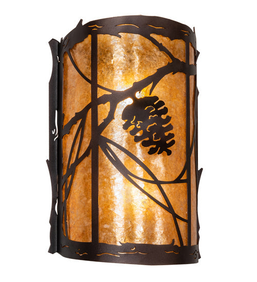 Meyda Tiffany - 220298 - Two Light Wall Sconce - Whispering Pines - Timeless Bronze