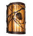 Meyda Tiffany - 220298 - Two Light Wall Sconce - Whispering Pines - Timeless Bronze