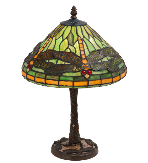 Meyda Tiffany - 220523 - One Light Table Lamp - Dragonfly - Mahogany Bronze
