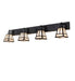 Meyda Tiffany - 221340 - Four Light Vanity - T`` Mission`` - Wrought Iron