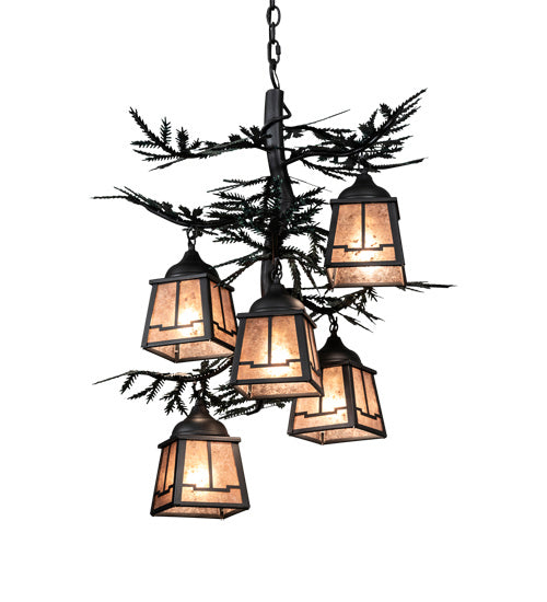 Meyda Tiffany - 225365 - Five Light Chandelier - Pine Branch