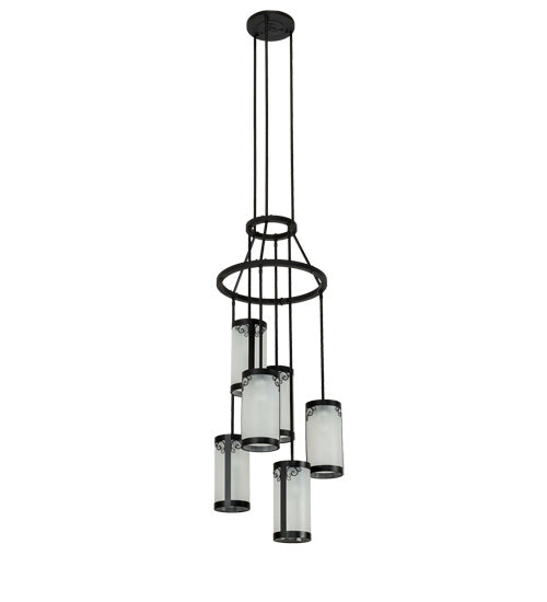 Meyda Tiffany - 225670 - Six Light Chandelier - Putrelo - Wrought Iron
