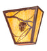 Meyda Tiffany - 225720 - Two Light Wall Sconce - Whispering Pines - Rust