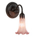Meyda Tiffany - 227736 - One Light Wall Sconce - Pink Pond Lily - Oil Rubbed Bronze