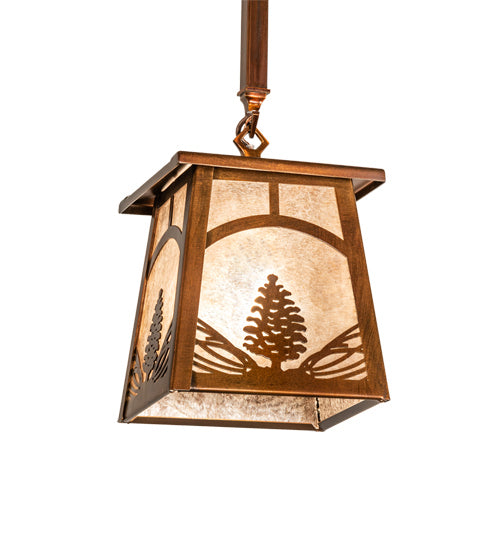 Meyda Tiffany - 227795 - One Light Mini Pendant - Mountain Pine - Vintage Copper