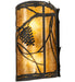 Meyda Tiffany - 227983 - Two Light Wall Sconce - Whispering Pines - Oil Rubbed Bronze