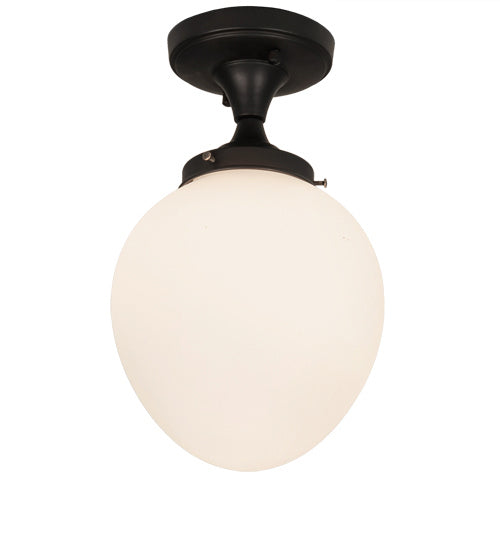 Meyda Tiffany - 228674 - One Light Flushmount - Huevo - Craftsman Brown