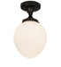 Meyda Tiffany - 228674 - One Light Flushmount - Huevo - Craftsman Brown