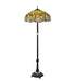 Meyda Tiffany - 228851 - Three Light Floor Lamp - Tiffany Hanginghead Dragonfly - Mahogany Bronze
