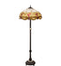 Meyda Tiffany - 229132 - Three Light Floor Lamp - Tiffany Hanginghead Dragonfly - Mahogany Bronze