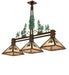 Meyda Tiffany - 229400 - Three Light Island Pendant - Winter Pine - Vintage Copper
