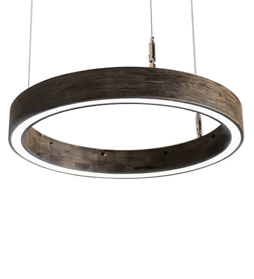 Meyda Tiffany - 229984 - LED Pendant - Anillo Halo - Natural Wood