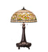 Meyda Tiffany - 230449 - Three Light Table Lamp - Tiffany Turning Leaf - Mahogany Bronze