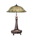 Meyda Tiffany - 230465 - Three Light Table Lamp - Tiffany Fishscale - Mahogany Bronze