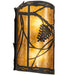 Meyda Tiffany - 230825 - Two Light Wall Sconce - Whispering Pines - Oil Rubbed Bronze