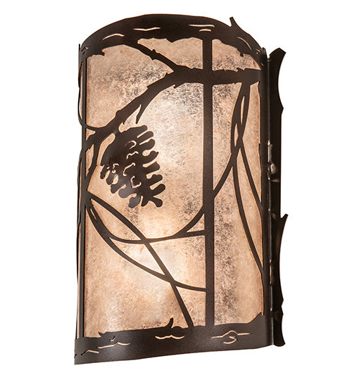 Meyda Tiffany - 231469 - Two Light Wall Sconce - Whispering Pines - Mahogany Bronze