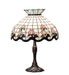 Meyda Tiffany - 232791 - Three Light Table Lamp - Roseborder - Mahogany Bronze