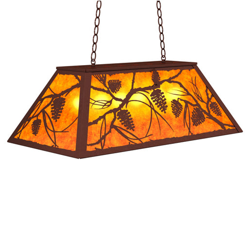 Meyda Tiffany - 234363 - Six Light Pendant - Whispering Pines - Rust