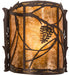Meyda Tiffany - 234454 - One Light Wall Sconce - Whispering Pines - Mahogany Bronze