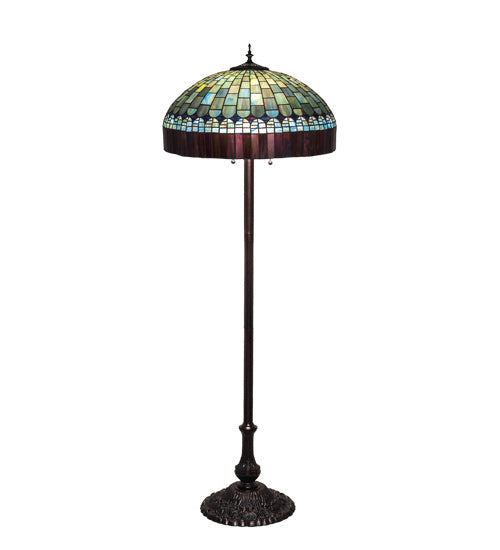Meyda Tiffany - 26491 - Three Light Floor Lamp - Tiffany Candice - Mahogany Bronze
