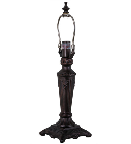 Meyda Tiffany - 27570 - One Light Table Base - Picket Fence - Mahogany Bronze