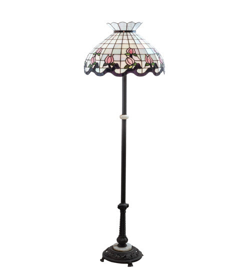 Meyda Tiffany - 37715 - Three Light Floor Lamp - Roseborder