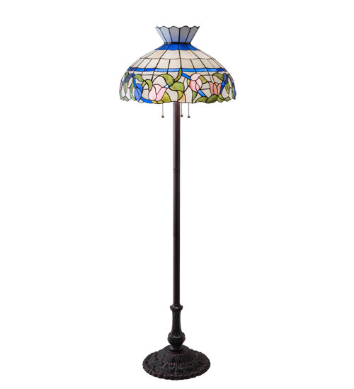 Meyda Tiffany - 37718 - Three Light Floor Lamp - Rose Vine