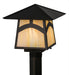 Meyda Tiffany - 45234 - One Light Post Mount - Stillwater - Craftsman Brown