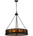 Meyda Tiffany - 50026 - Six Light Inverted Pendant - Mountain Pine - Antique Copper