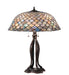 Meyda Tiffany - 38594 - Three Light Table Lamp - Tiffany Fishscale - Mahogany Bronze