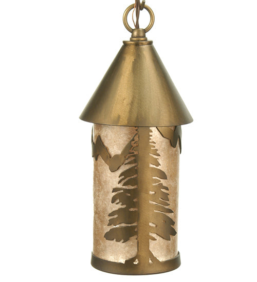 Meyda Tiffany - 71147 - Mini Pendant - Tall Pines - Antique Copper/Silver Mica