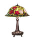 Meyda Tiffany - 82452 - Three Light Table Lamp - Tiffany Rosebush - Mahogany Bronze