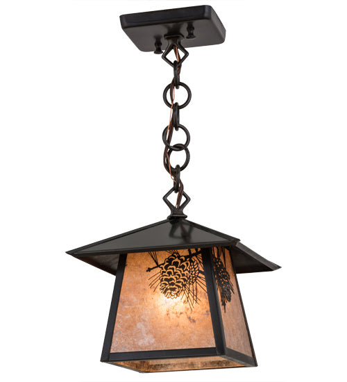 Meyda Tiffany - 92344 - One Light Pendant - Stillwater - Craftsman Brown