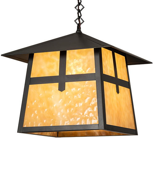 Meyda Tiffany - 92375 - One Light Pendant - Stillwater - Craftsman Brown