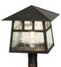 Meyda Tiffany - 92776 - One Light Post Mount - Stillwater - Craftsman Brown