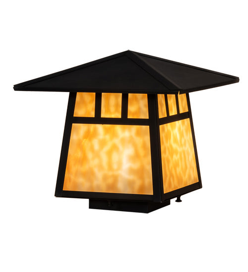 Meyda Tiffany - 93332 - One Light Deck Light - Stillwater - Craftsman Brown